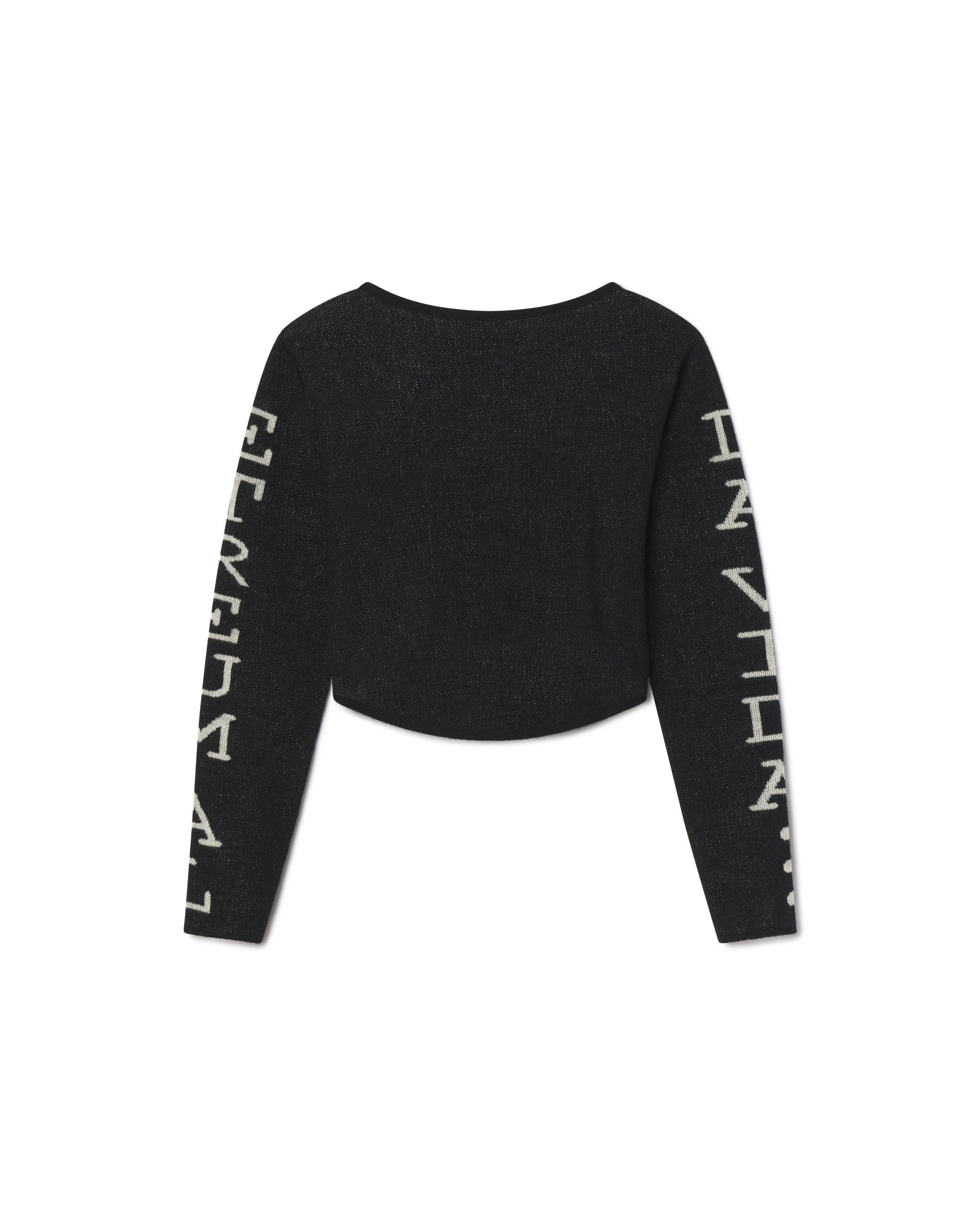 La Vida Knit Crop Onyx