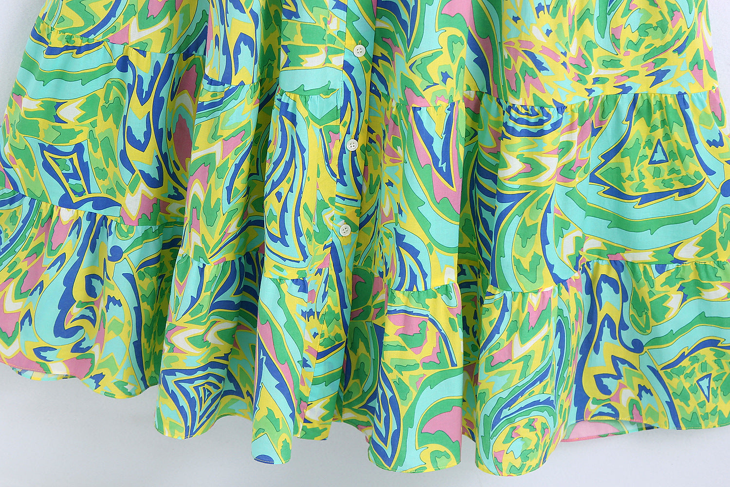 Spring Women's New Long-Sleeved Printed Dress