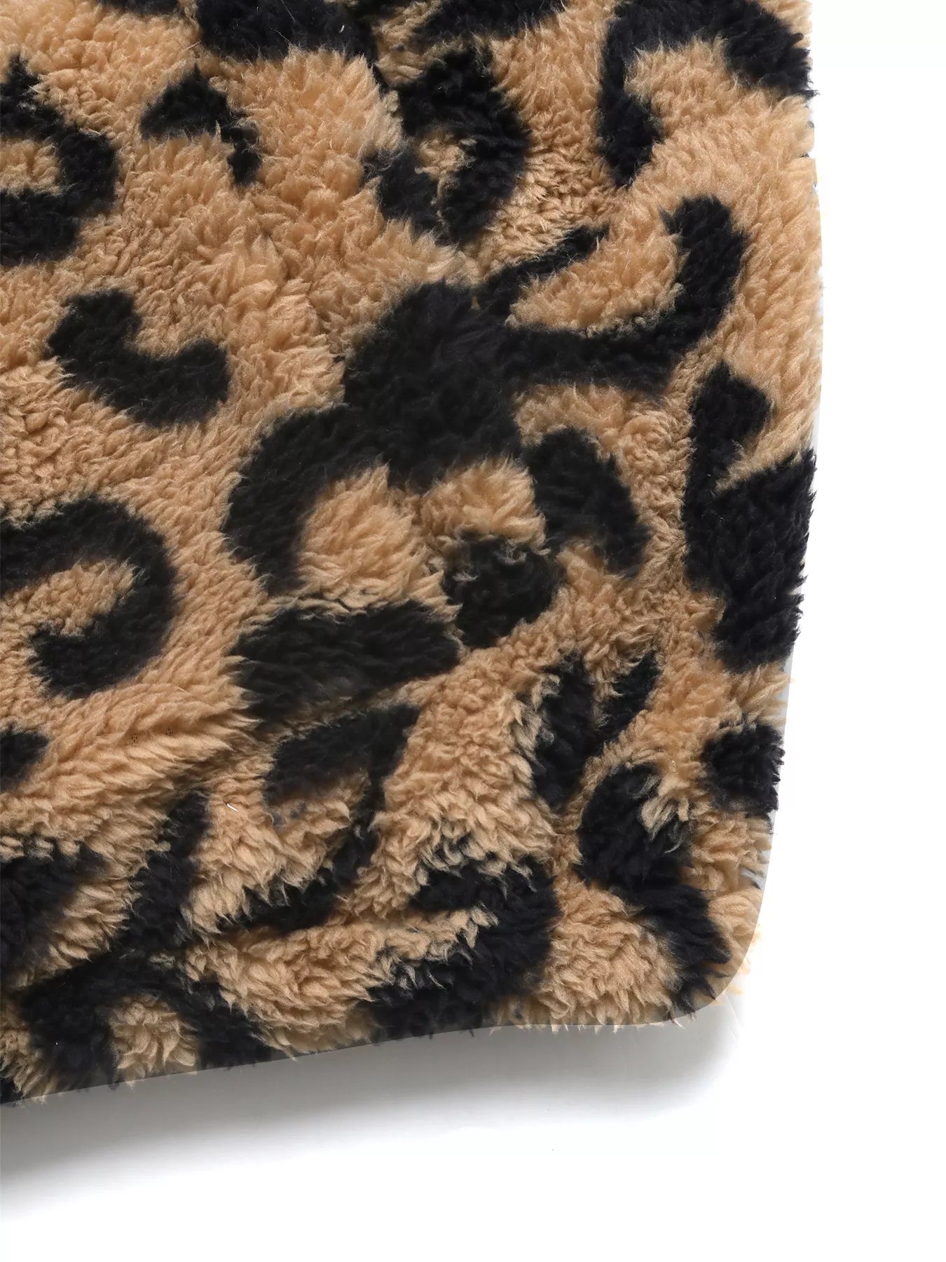 Leopard Zip Up Fleece Jacket