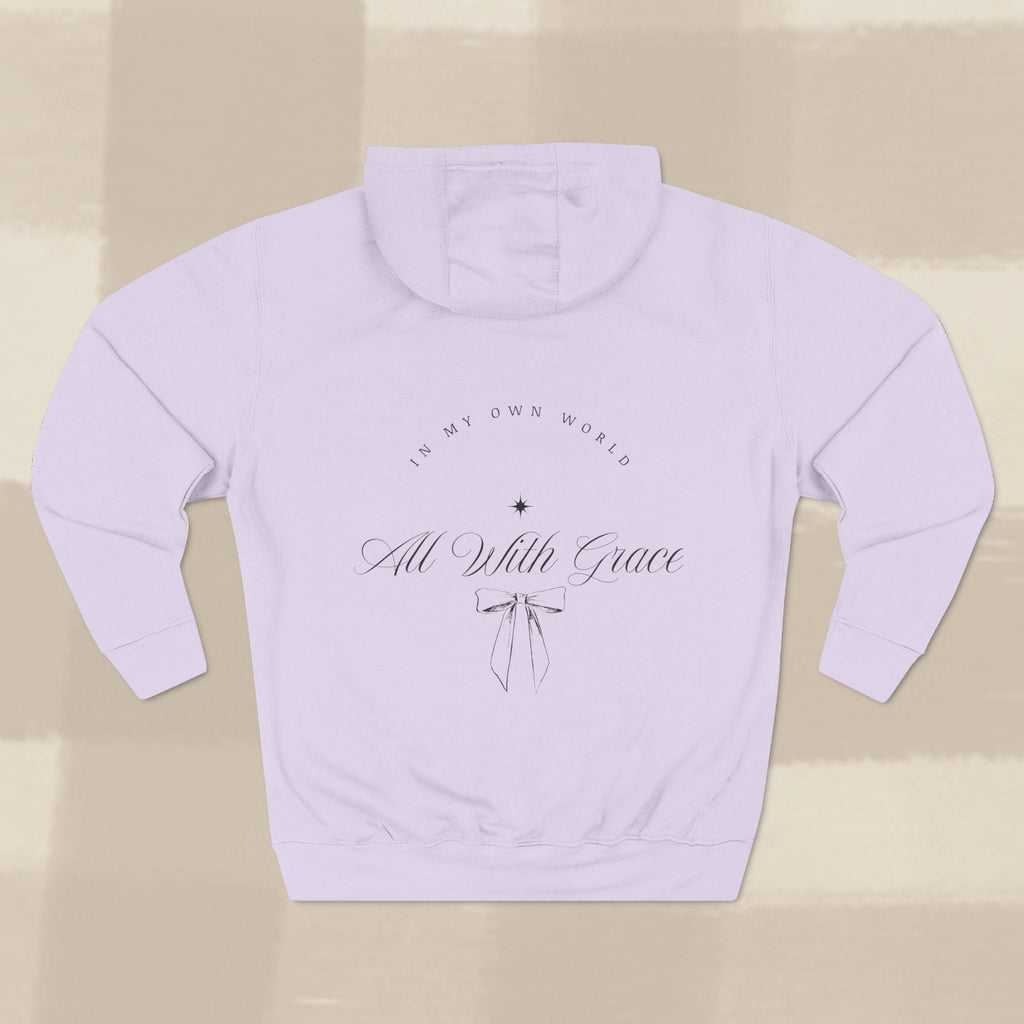 "WITH GRACE" HOODIE  X BLACK TYPE