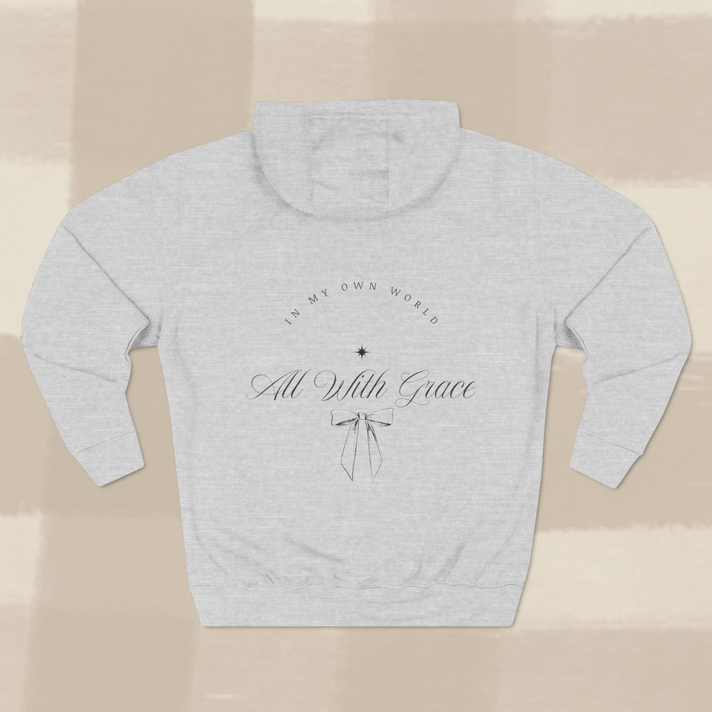 "WITH GRACE" HOODIE  X BLACK TYPE