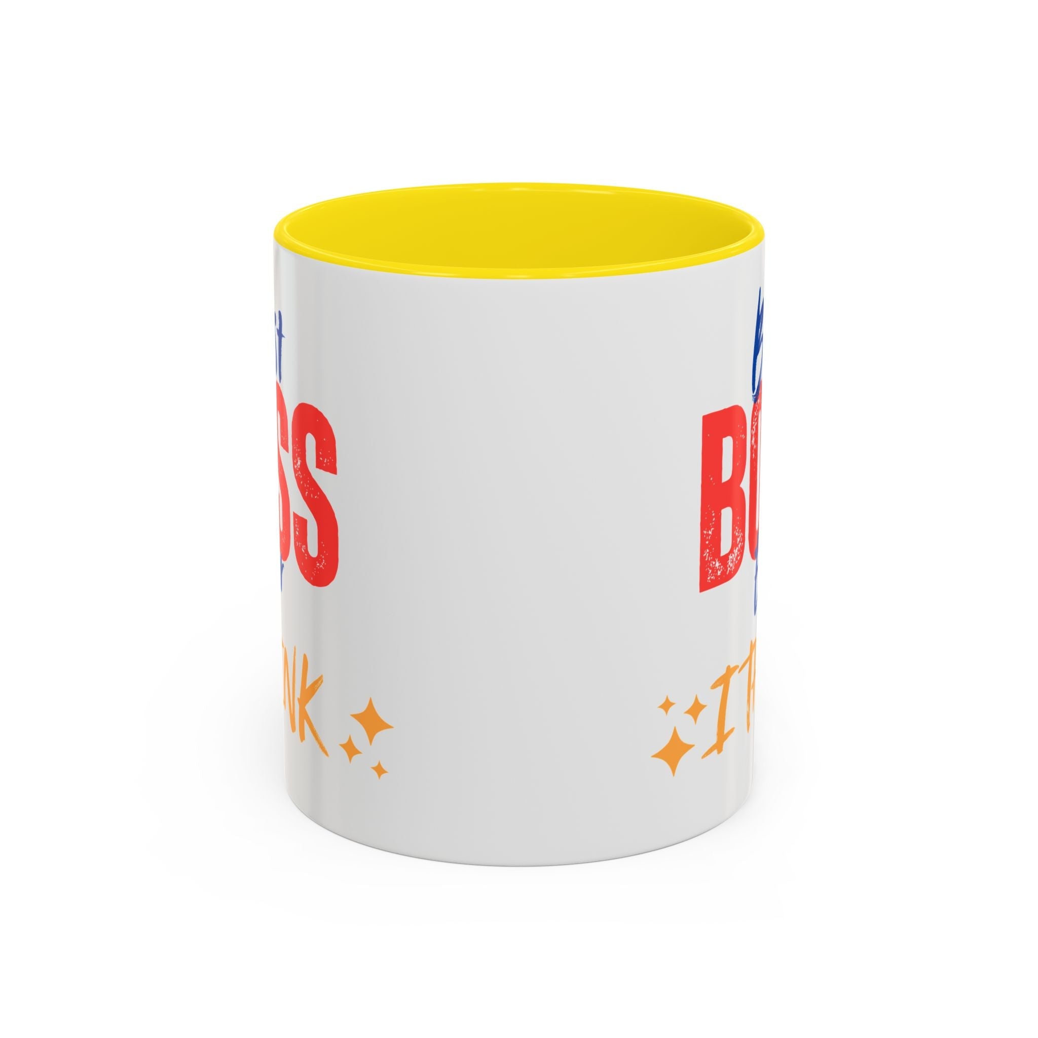 Best Boss Ever Accent Coffee Mug - Perfect Gift for Boss's Day, Office Decor, Motivational Drinkware, Fun Coffee Cup