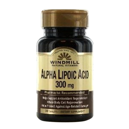 , (Windmill) Windmill Alpha Lipoic Acid, 300 Mg, Tablets