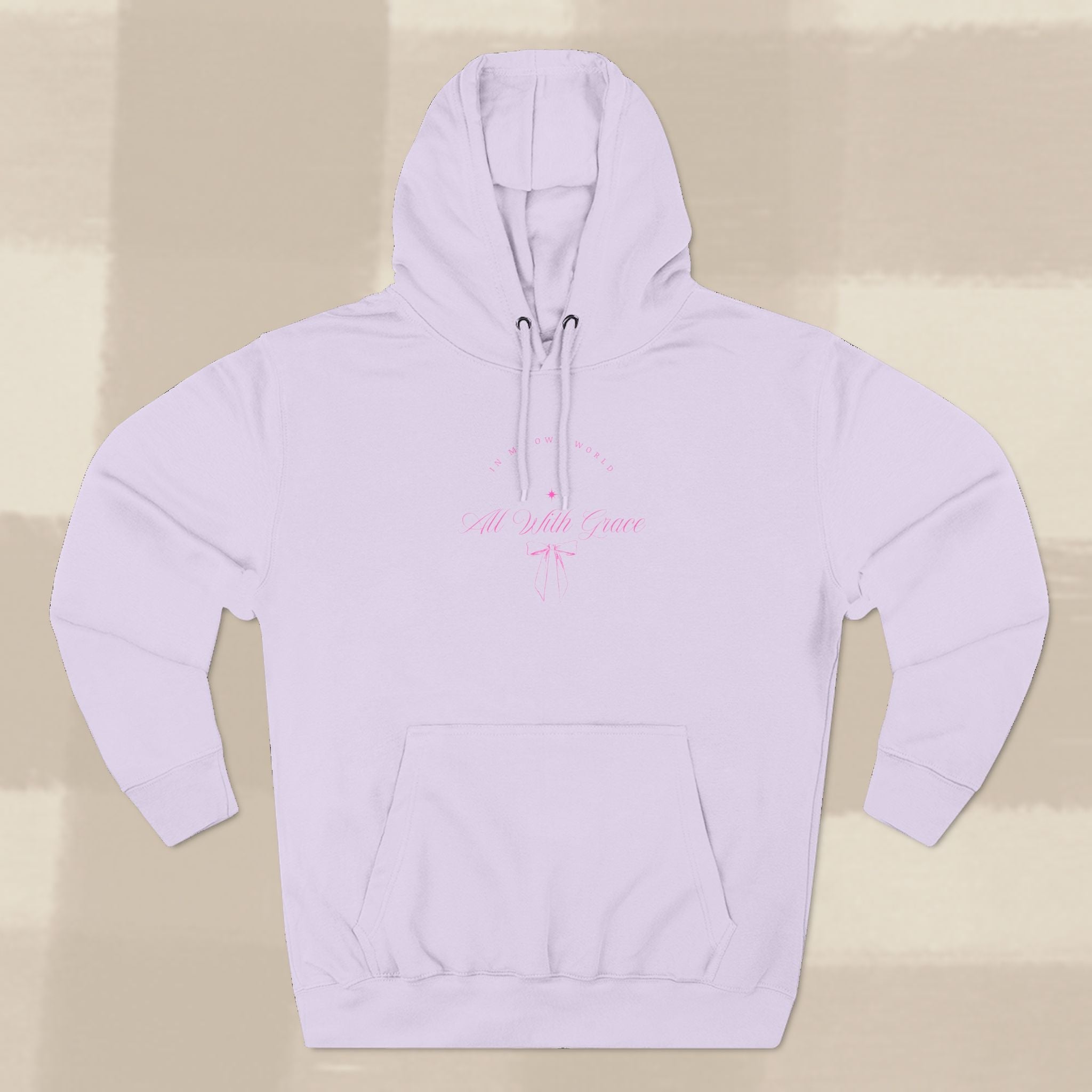 "WITH GRACE" HOODIE  X PINK TYPE