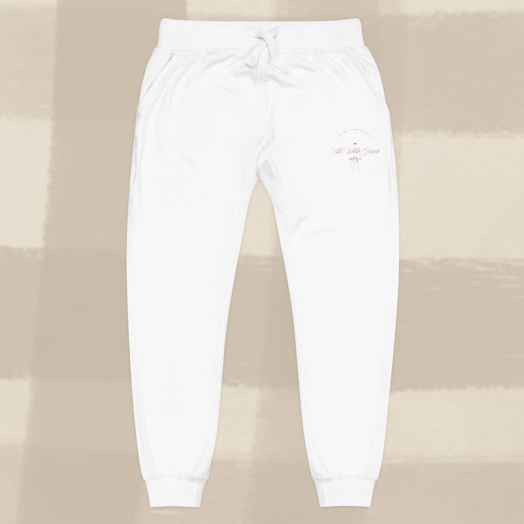 "WITH GRACE" JOGGERS X PINK EMBROIDERY
