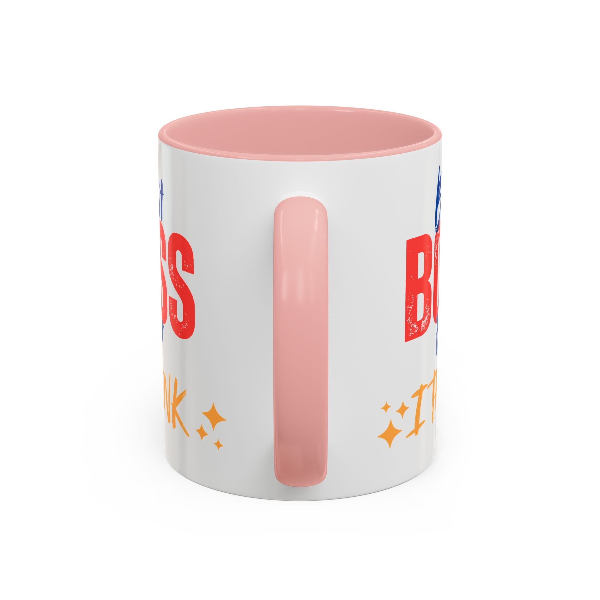 Best Boss Ever Accent Coffee Mug - Perfect Gift for Boss's Day, Office Decor, Motivational Drinkware, Fun Coffee Cup