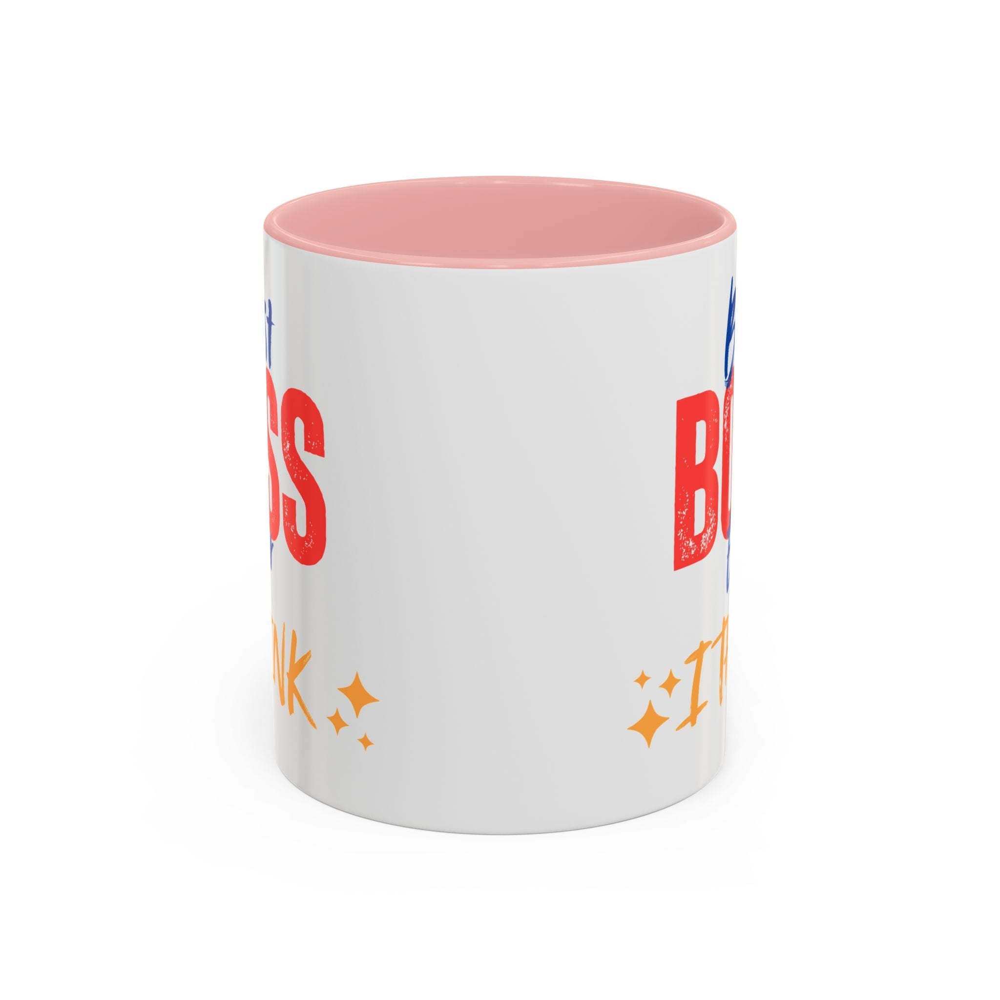 Best Boss Ever Accent Coffee Mug - Perfect Gift for Boss's Day, Office Decor, Motivational Drinkware, Fun Coffee Cup