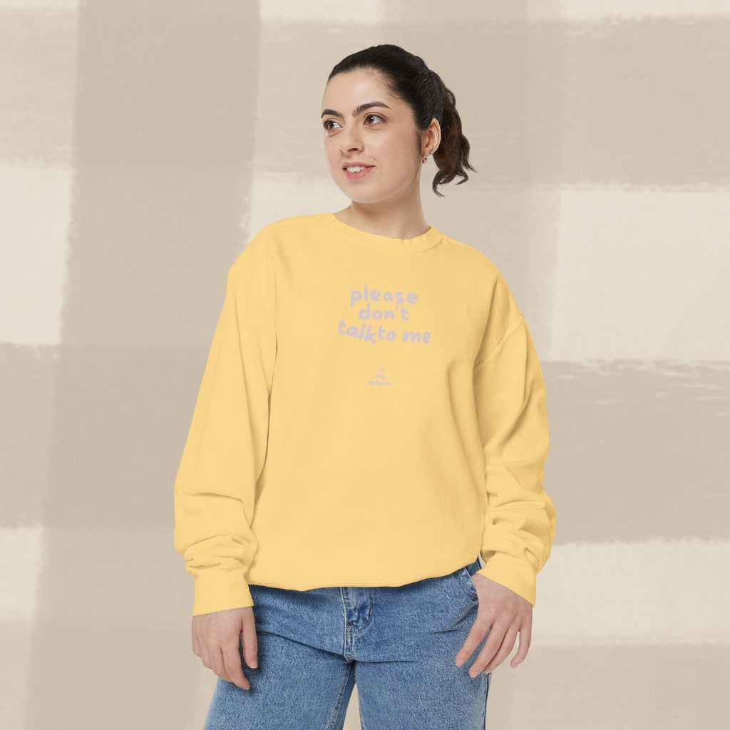 "STILL DEFROSTING"  SWEATSHIRT X PINKY GREY TYPE