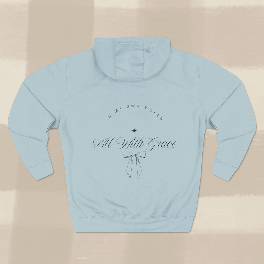 "WITH GRACE" HOODIE  X BLACK TYPE