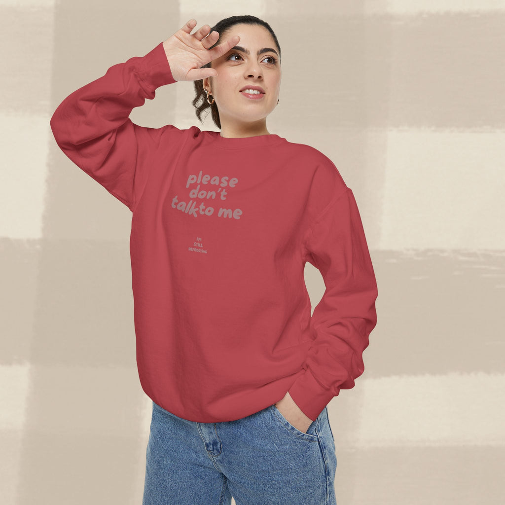 "STILL DEFROSTING"  SWEATSHIRT X TERRACOTTA TYPE