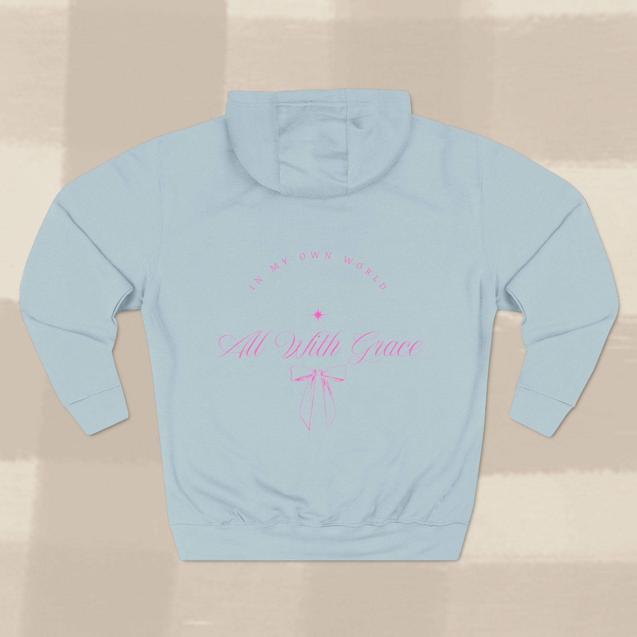 "WITH GRACE" HOODIE  X PINK TYPE