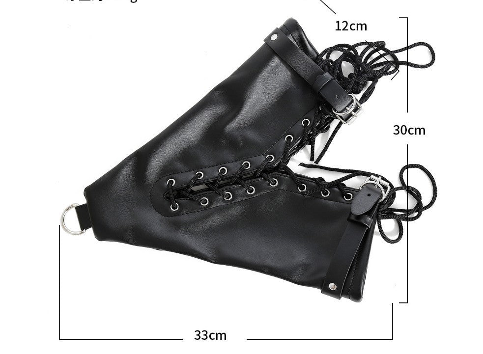 Locked Cutie Hand Cuffs – Black Leather Restraint