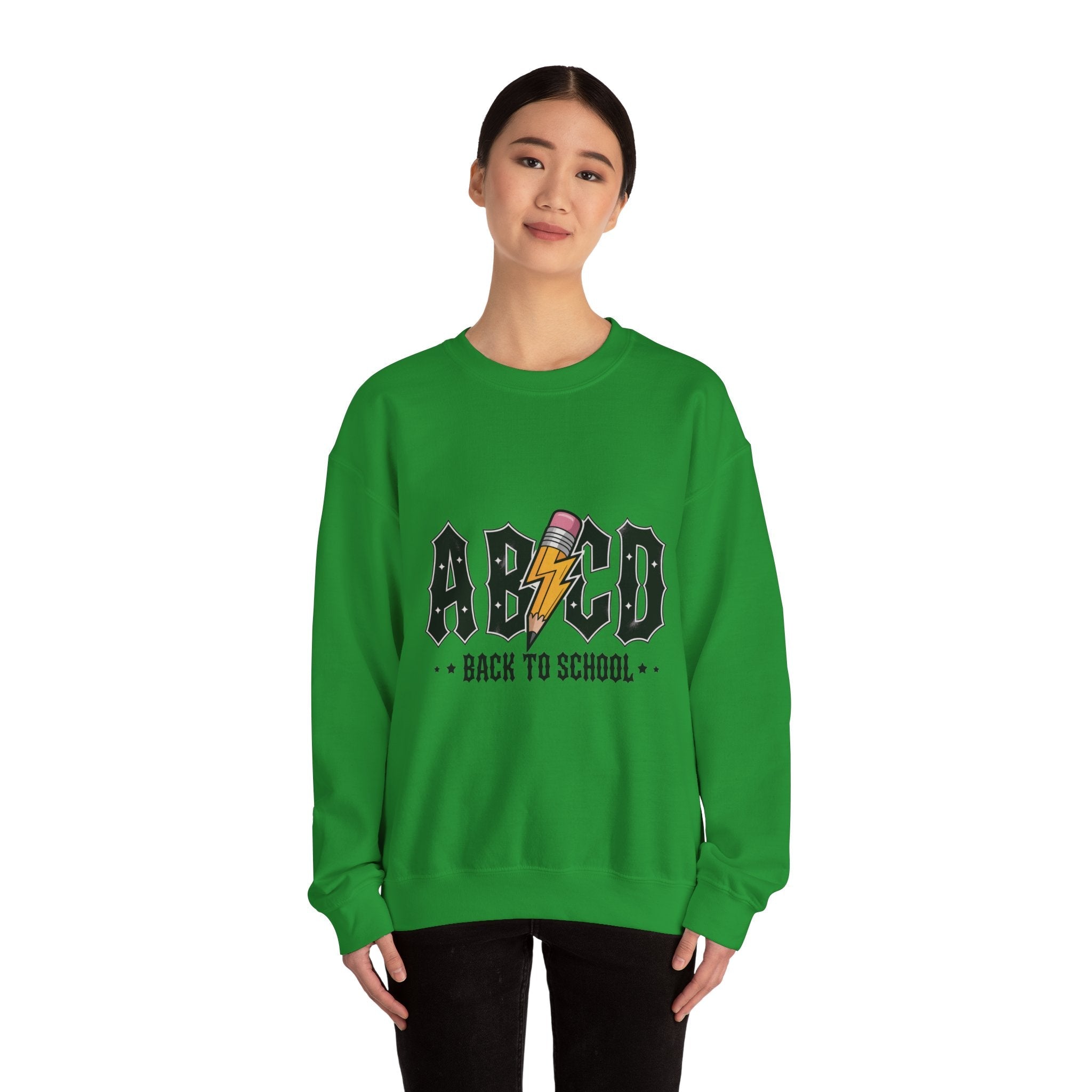 Back to School Crewneck Sweatshirt, Unisex Sweatshirt, Lightweight Sweater, School Apparel, Teacher Gift, Trendy Fashion