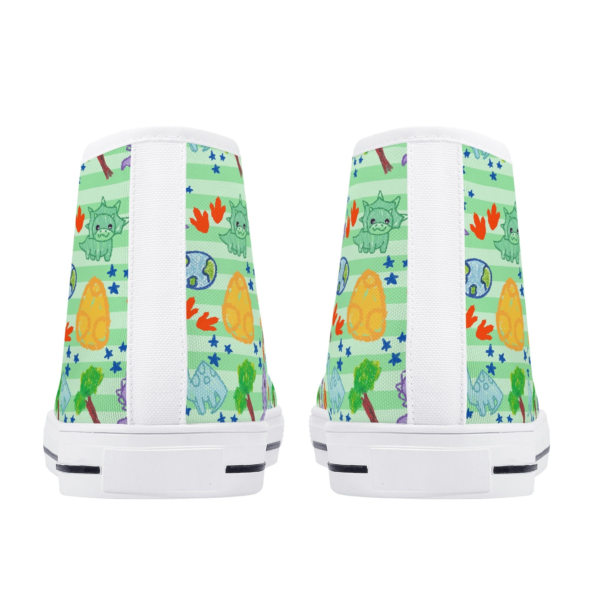 Dino Doodles Unisex High Tops