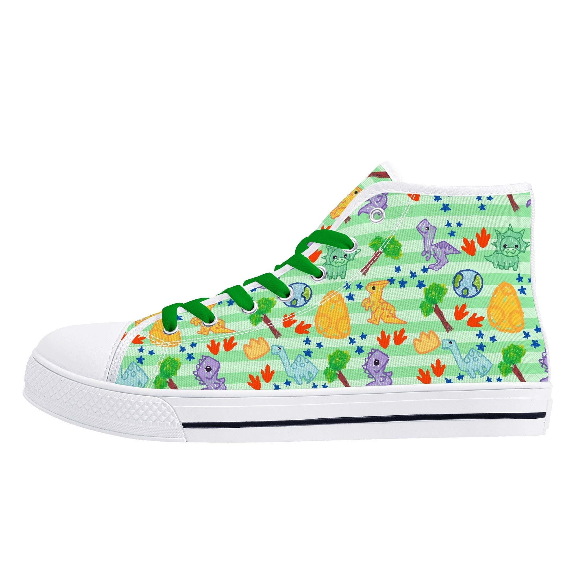 Dino Doodles Unisex High Tops