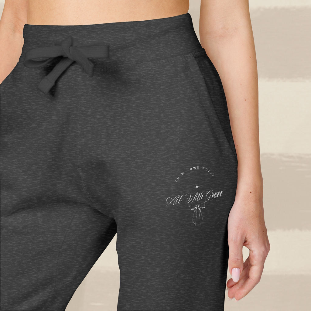 "WITH GRACE" JOGGERS X EGGSHELL EMBROIDERY