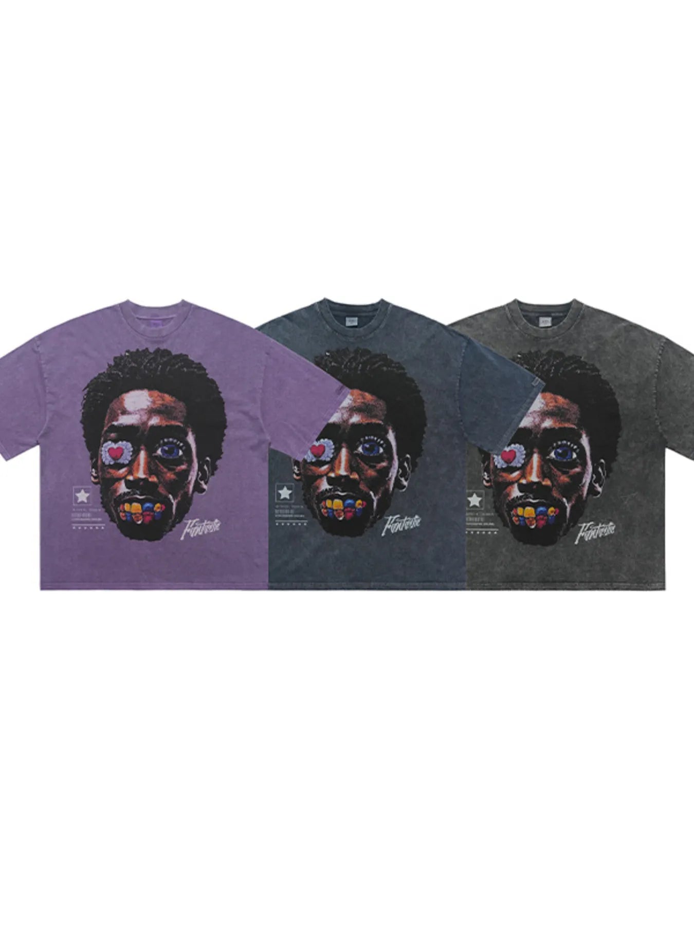 Men's Graphic Round Neck Short Sleeve T-Shirt