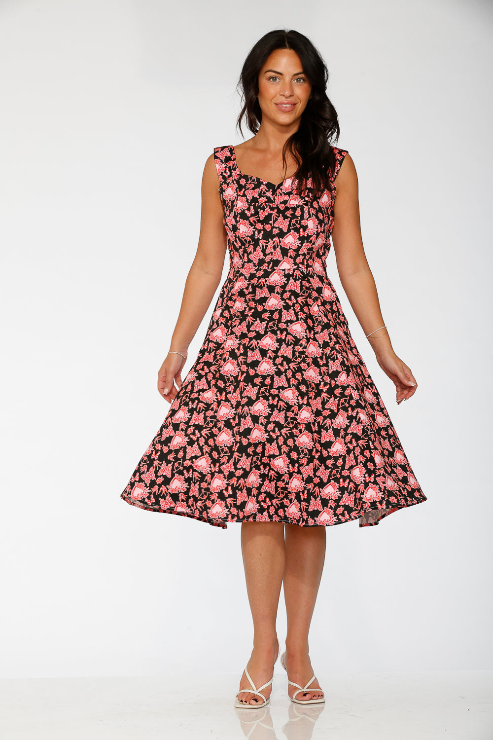 20125 Heart Angel Swing Dress in Black