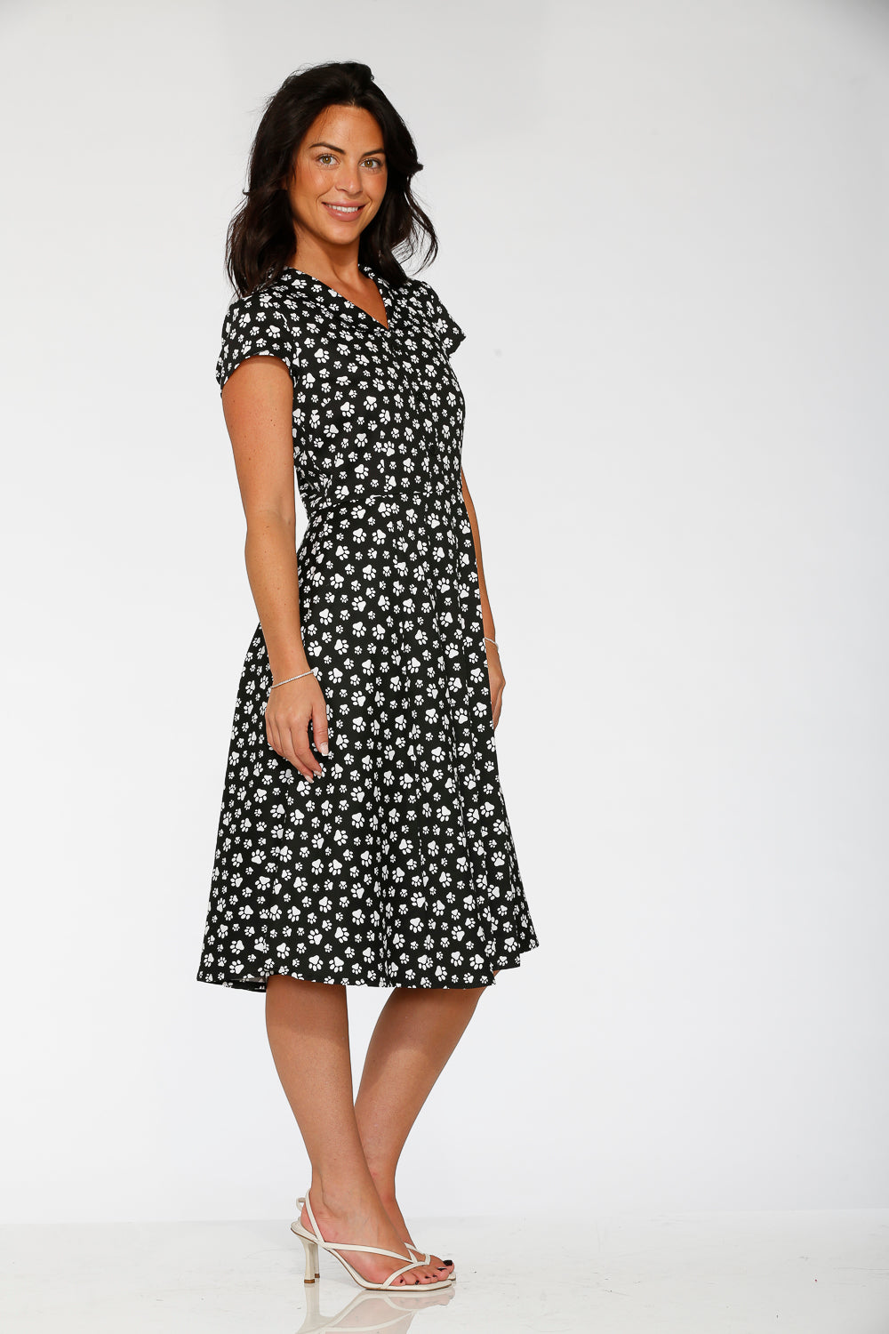 20551 Cat Paw Swing Dress in Black