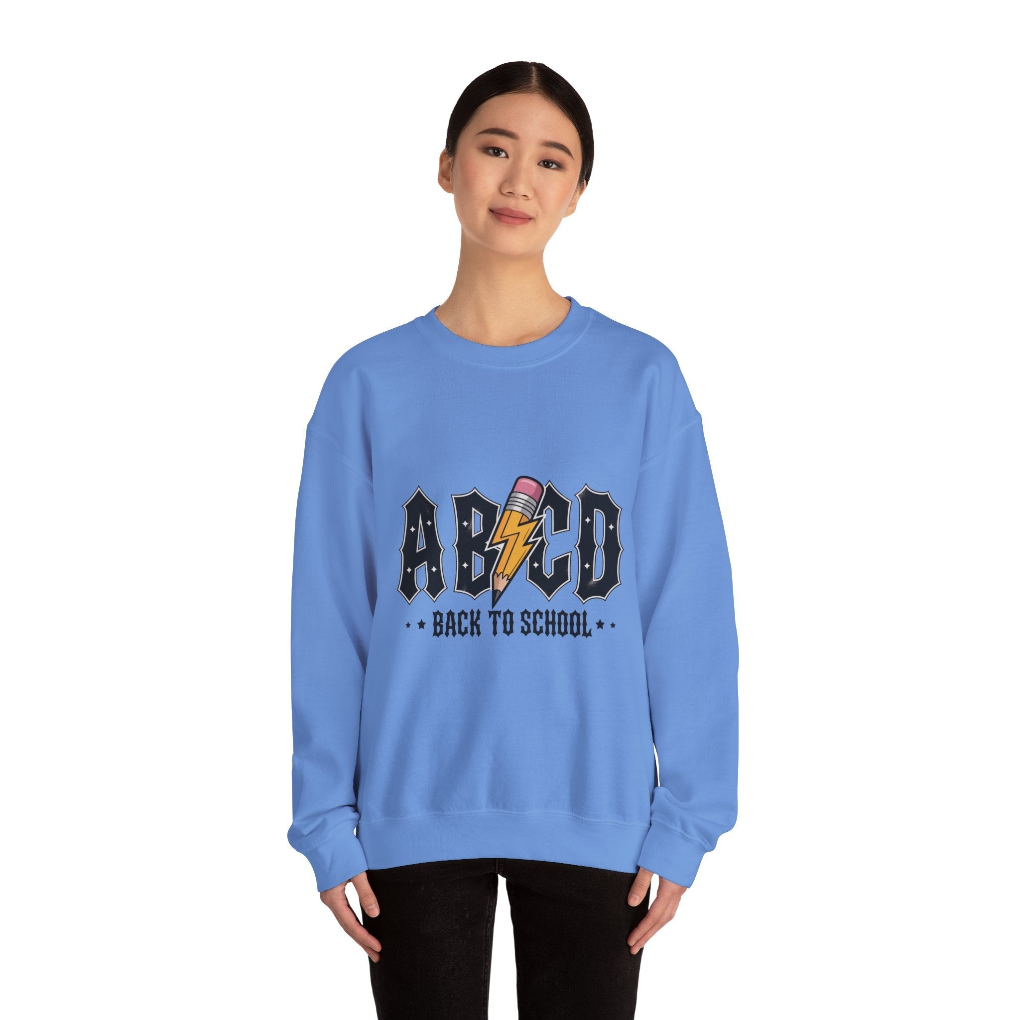 Back to School Crewneck Sweatshirt, Unisex Sweatshirt, Lightweight Sweater, School Apparel, Teacher Gift, Trendy Fashion