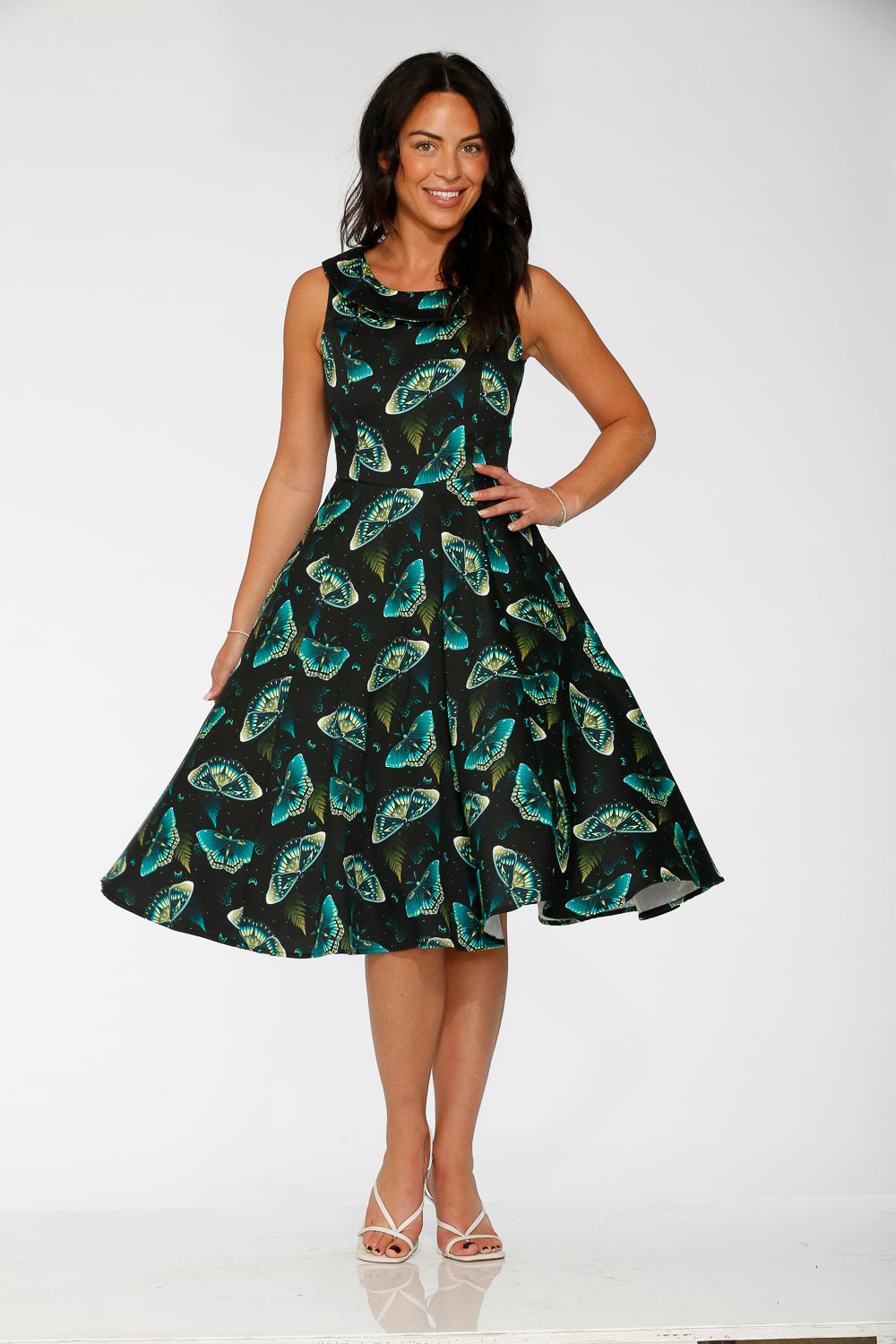 23242 Dark and Mystical Butterfly Swing Dress