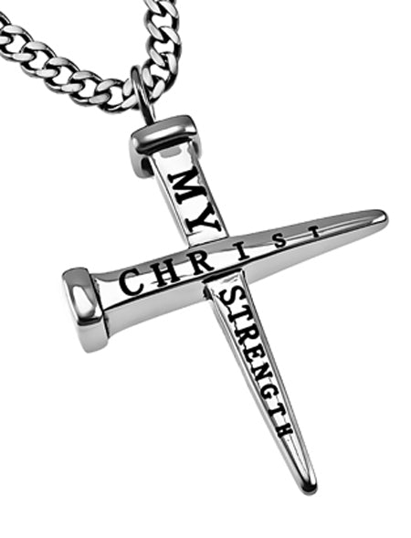2 Nail Cross Necklace