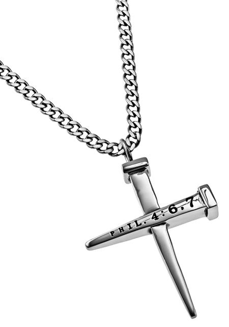 2 Nail Cross Necklace
