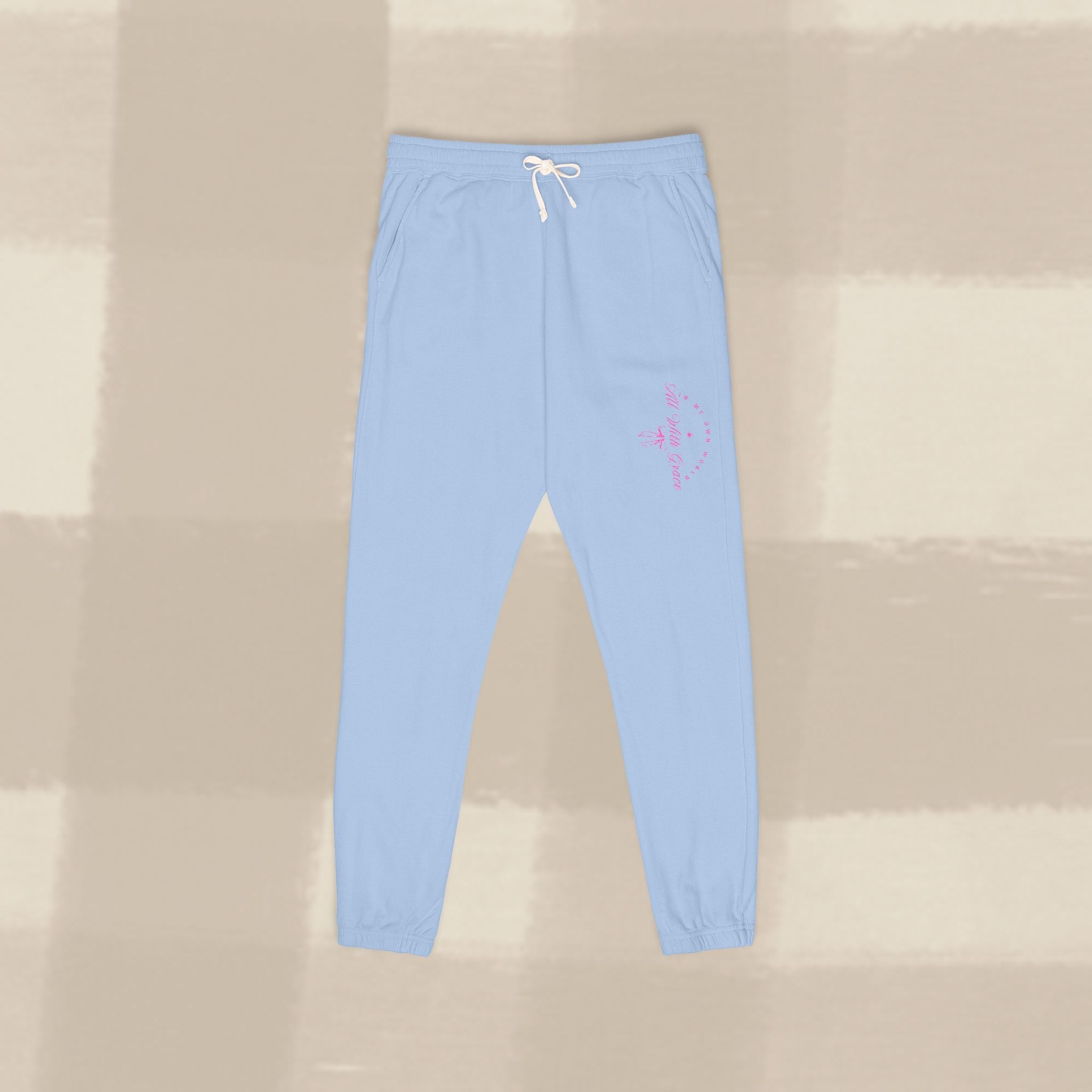 "WITH GRACE" LANDSCAPE SWEATS X  PINK TYPE