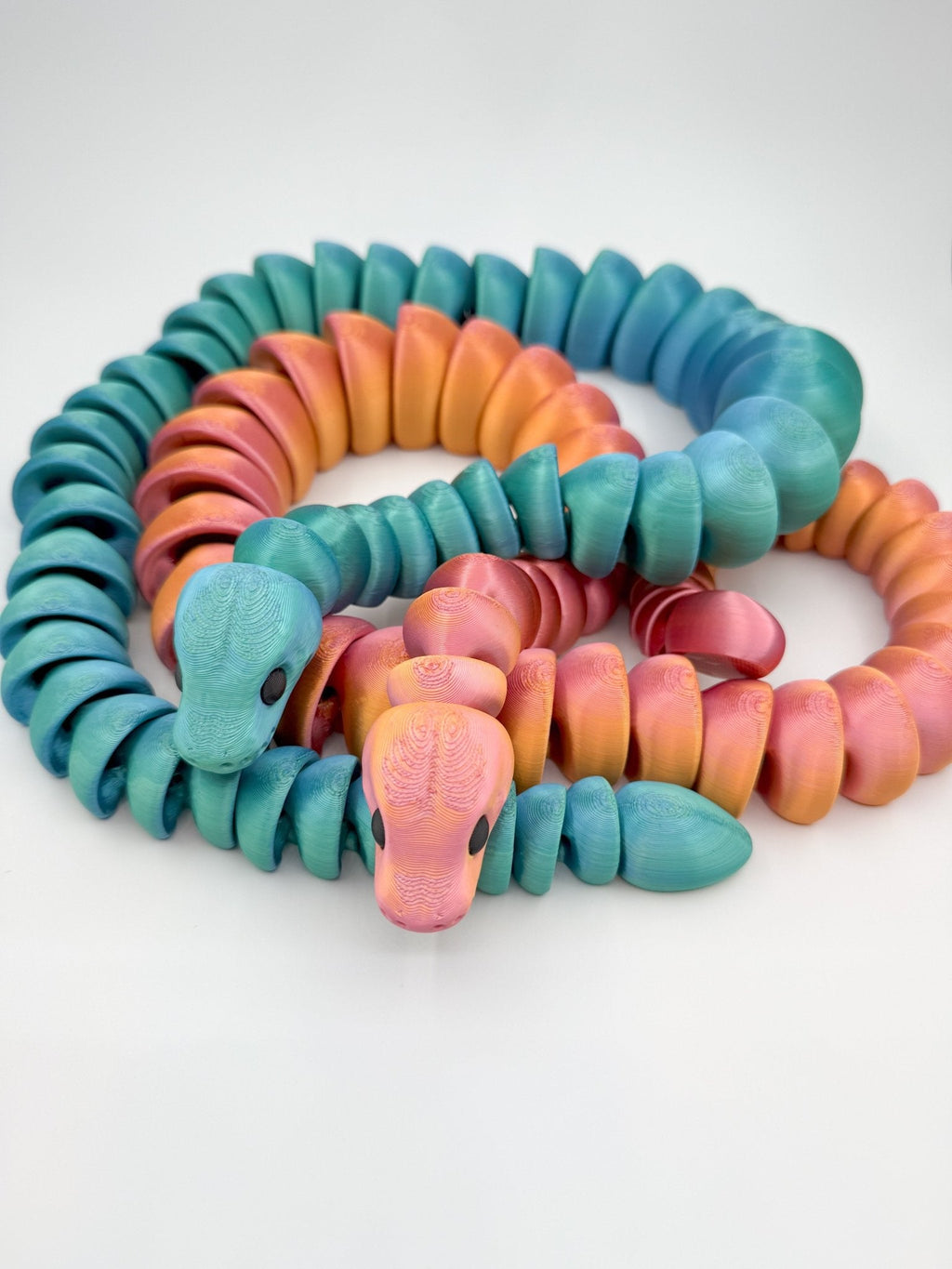 32-Inch Articulated Snake – 3D Printed, Fidget Toy