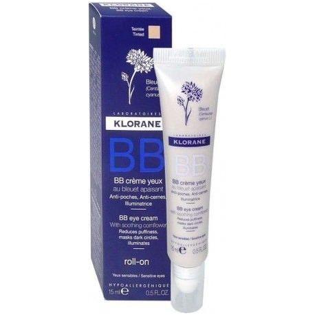 Klorane BB Eye Cream with Soothing Cornflower, 0.5 Oz