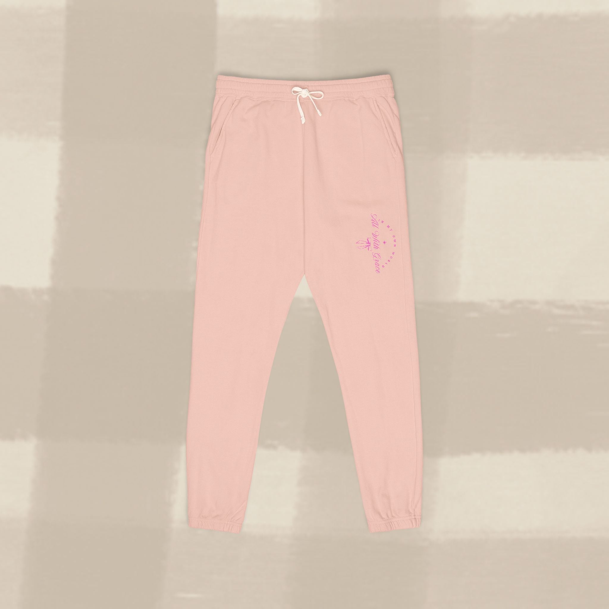 "WITH GRACE" LANDSCAPE SWEATS X  PINK TYPE