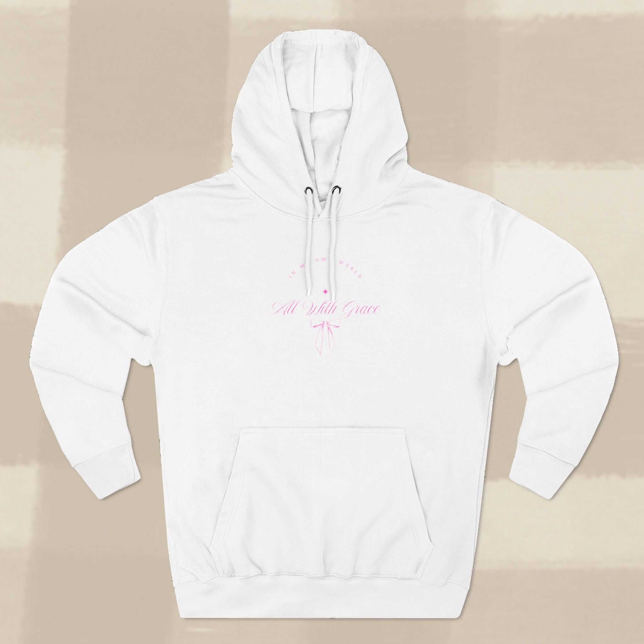"WITH GRACE" HOODIE  X PINK TYPE