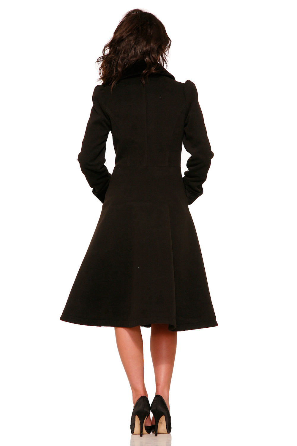 4040 Black Swing Coat