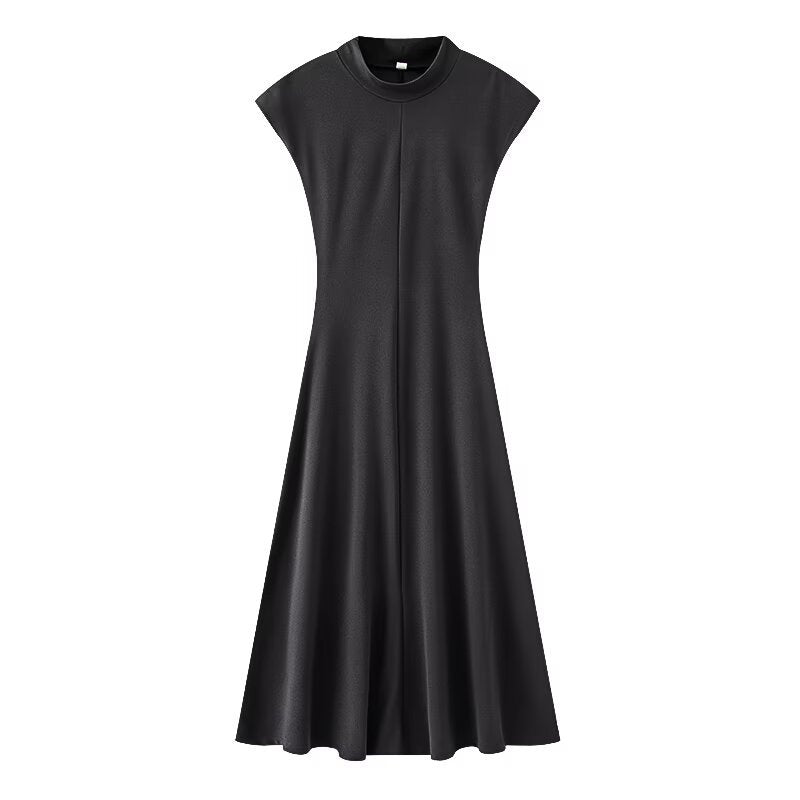 Spring new women's pullover hanging shoulder sleeveless slimming knit dress
