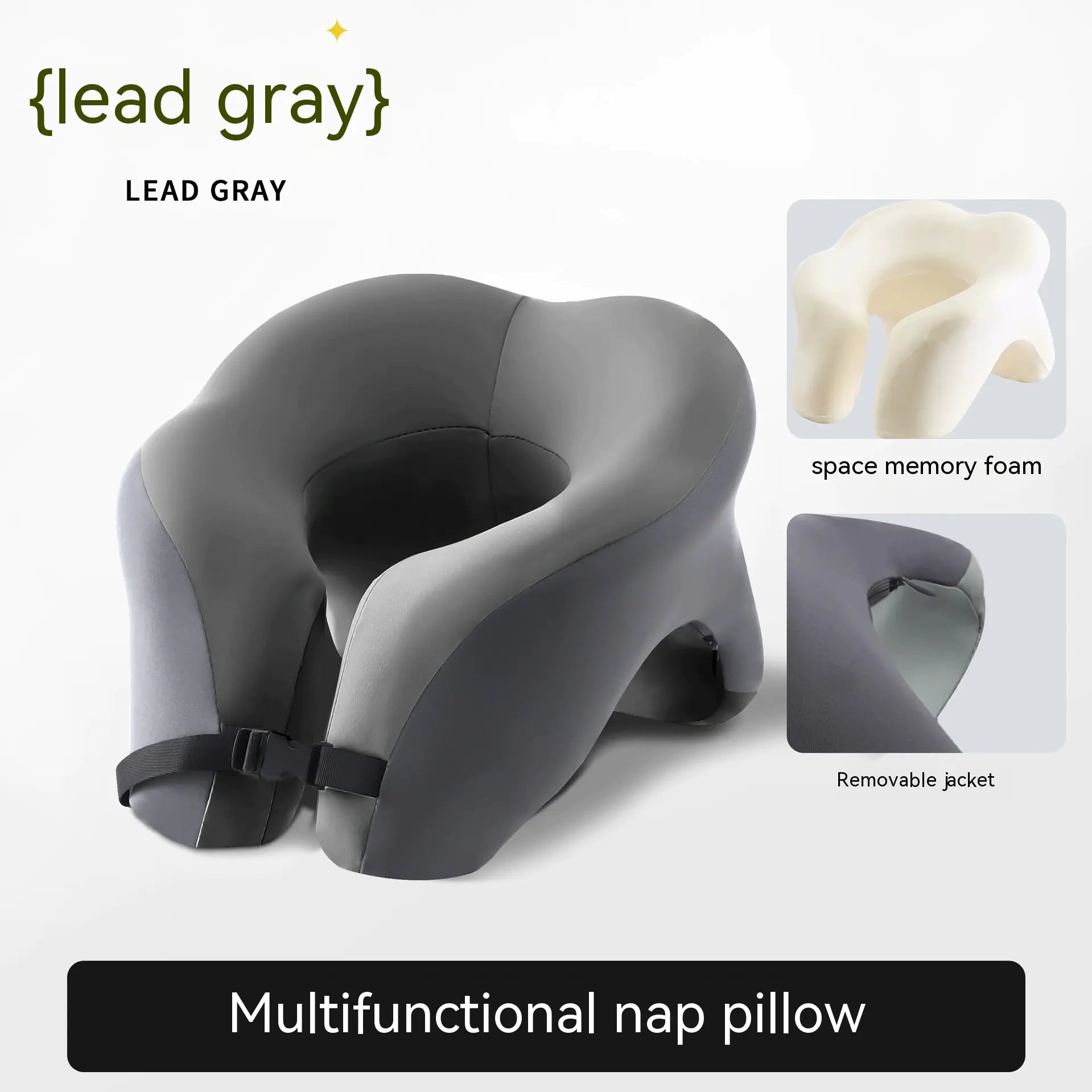 CozyHug Memory Foam Nap Pillow