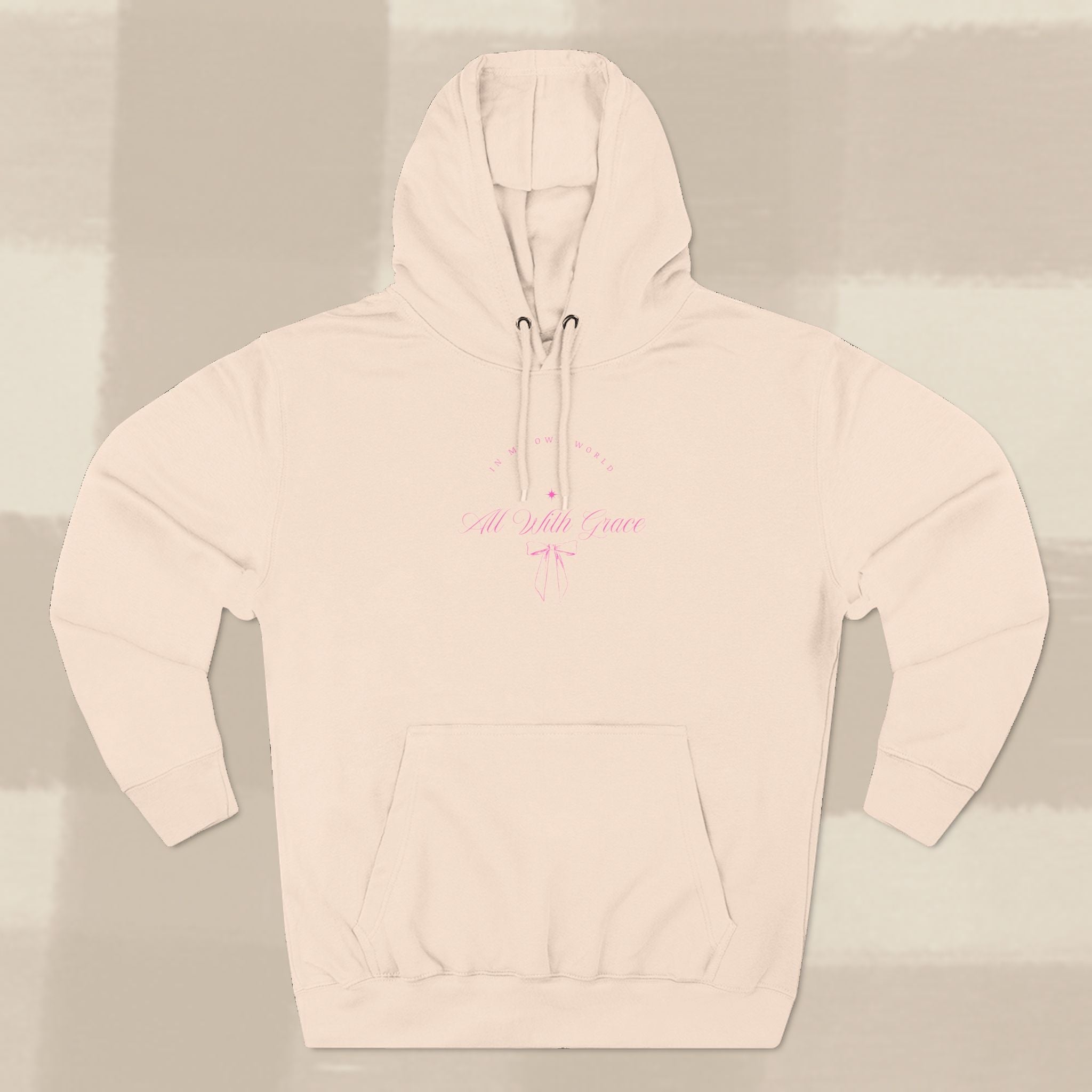 "WITH GRACE" HOODIE  X PINK TYPE