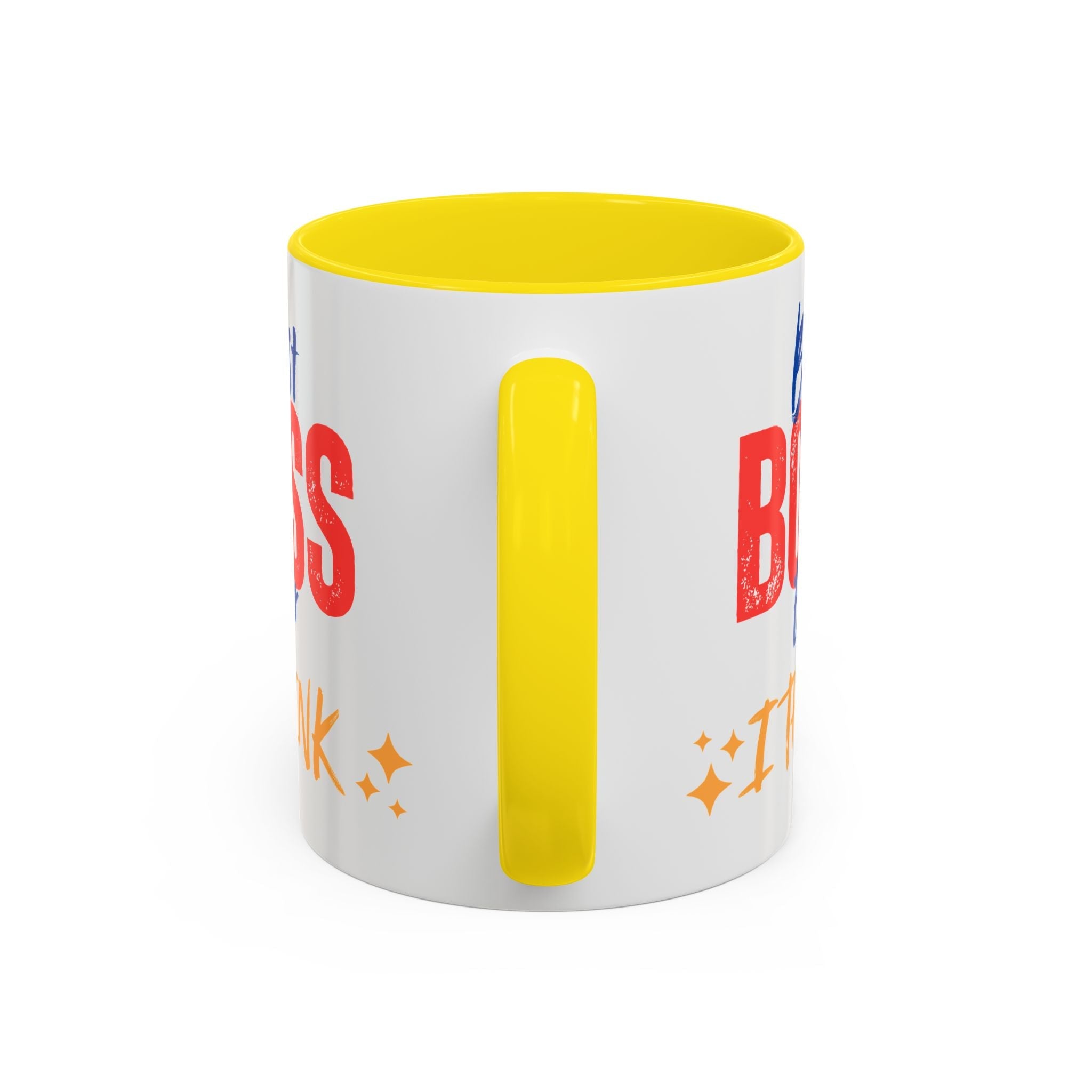 Best Boss Ever Accent Coffee Mug - Perfect Gift for Boss's Day, Office Decor, Motivational Drinkware, Fun Coffee Cup