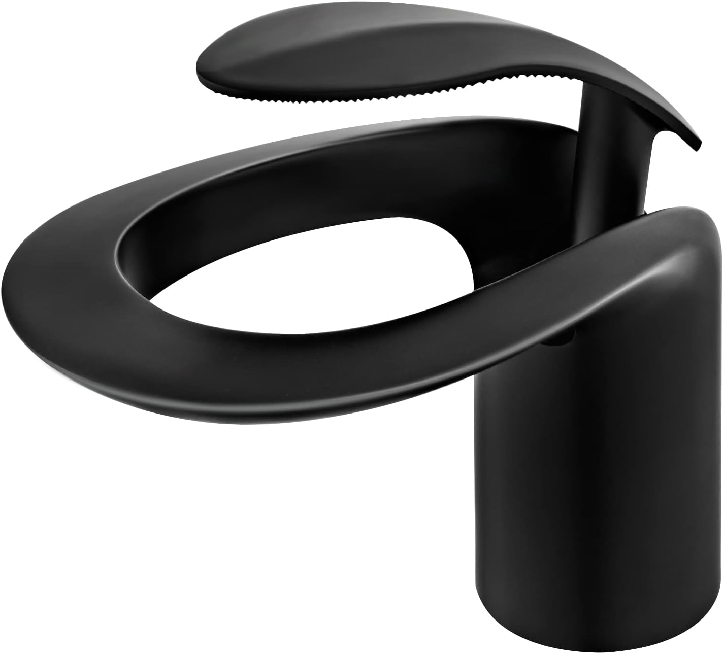 LunaMist Modern Single Handle Vessel Bathroom Faucet with Round Hollowing Design