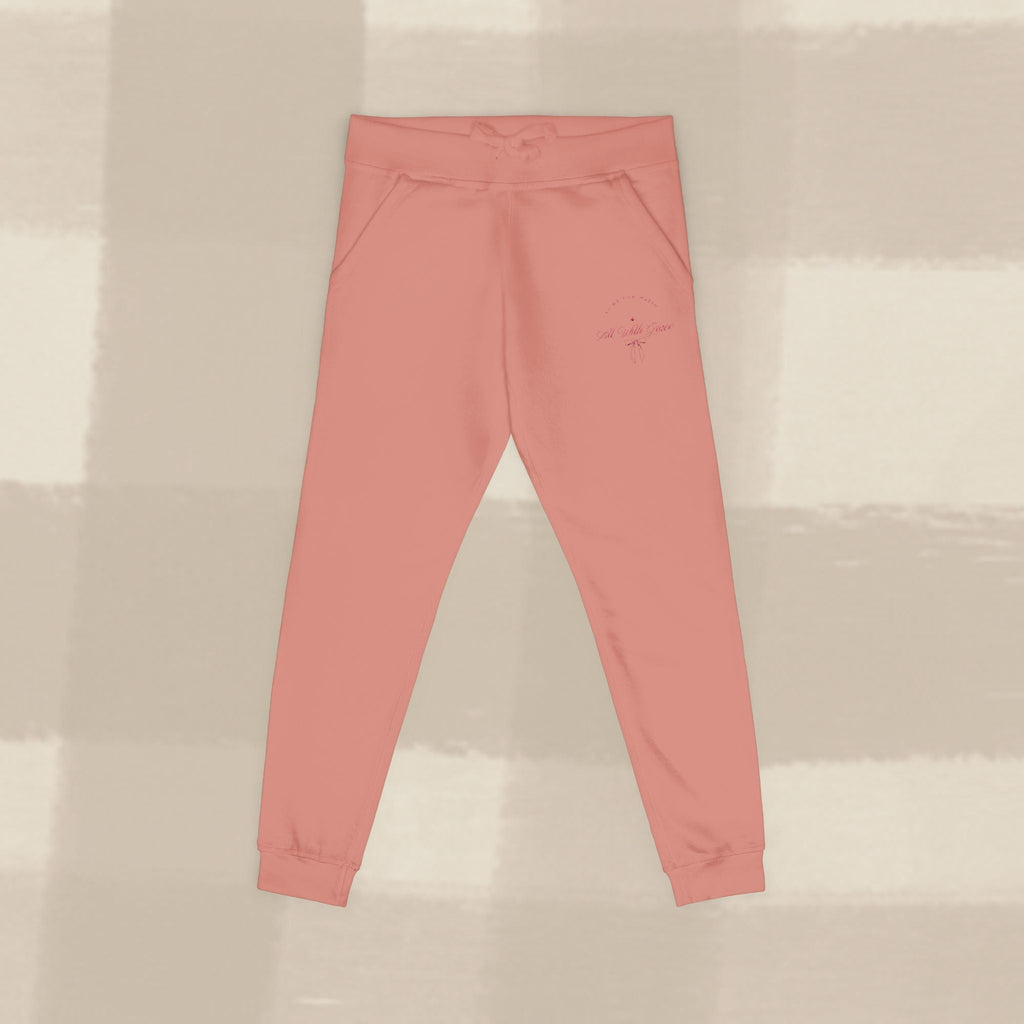 "WITH GRACE" JOGGERS X PINK EMBROIDERY