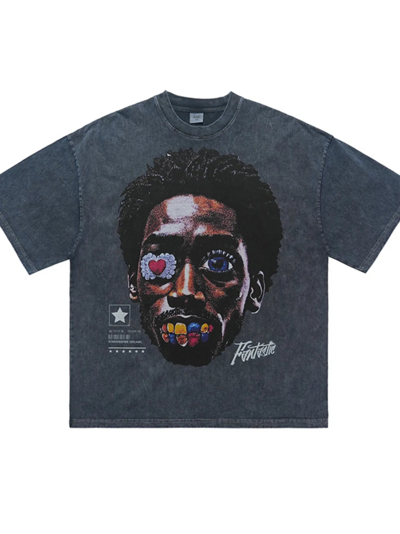 Men's Graphic Round Neck Short Sleeve T-Shirt