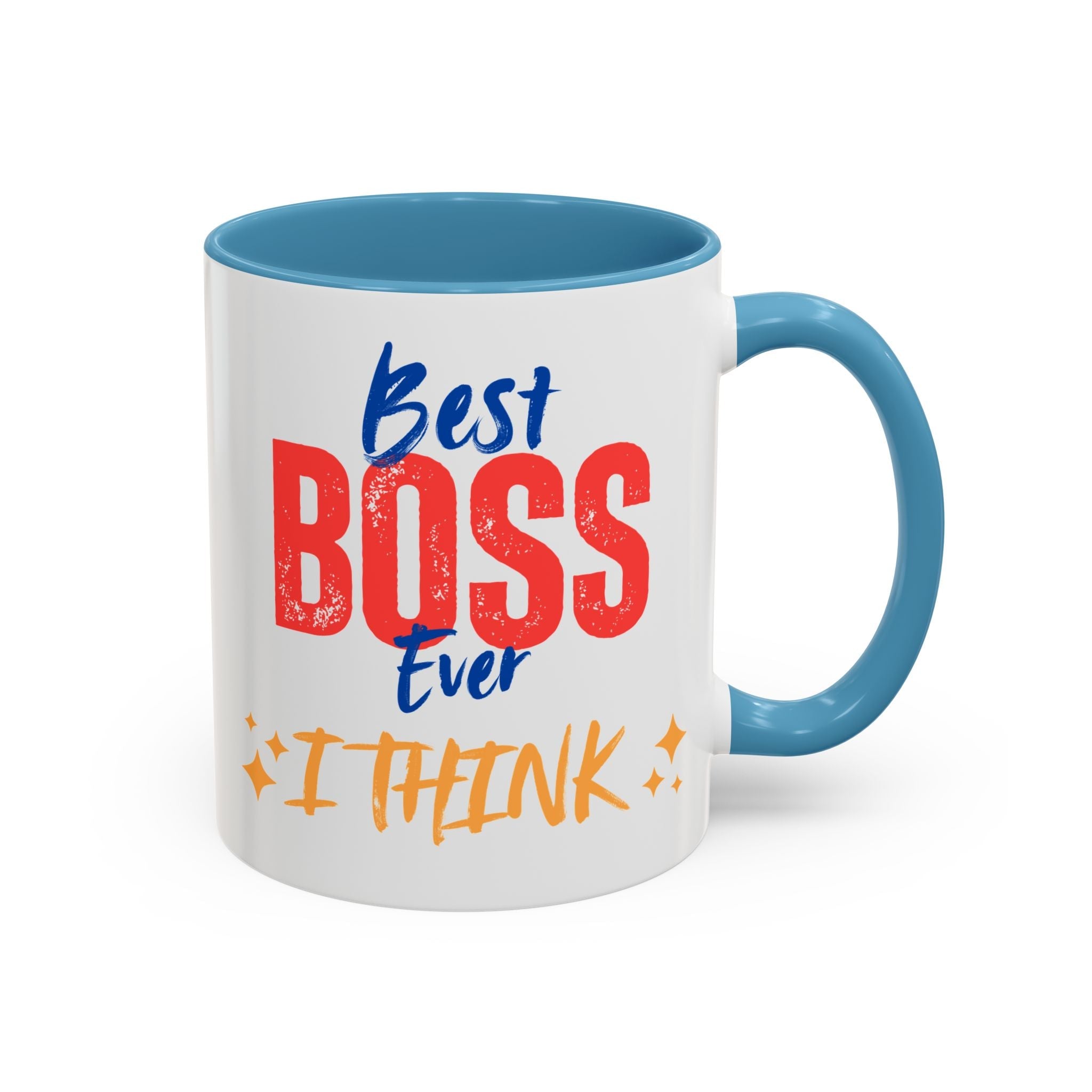 Best Boss Ever Accent Coffee Mug - Perfect Gift for Boss's Day, Office Decor, Motivational Drinkware, Fun Coffee Cup