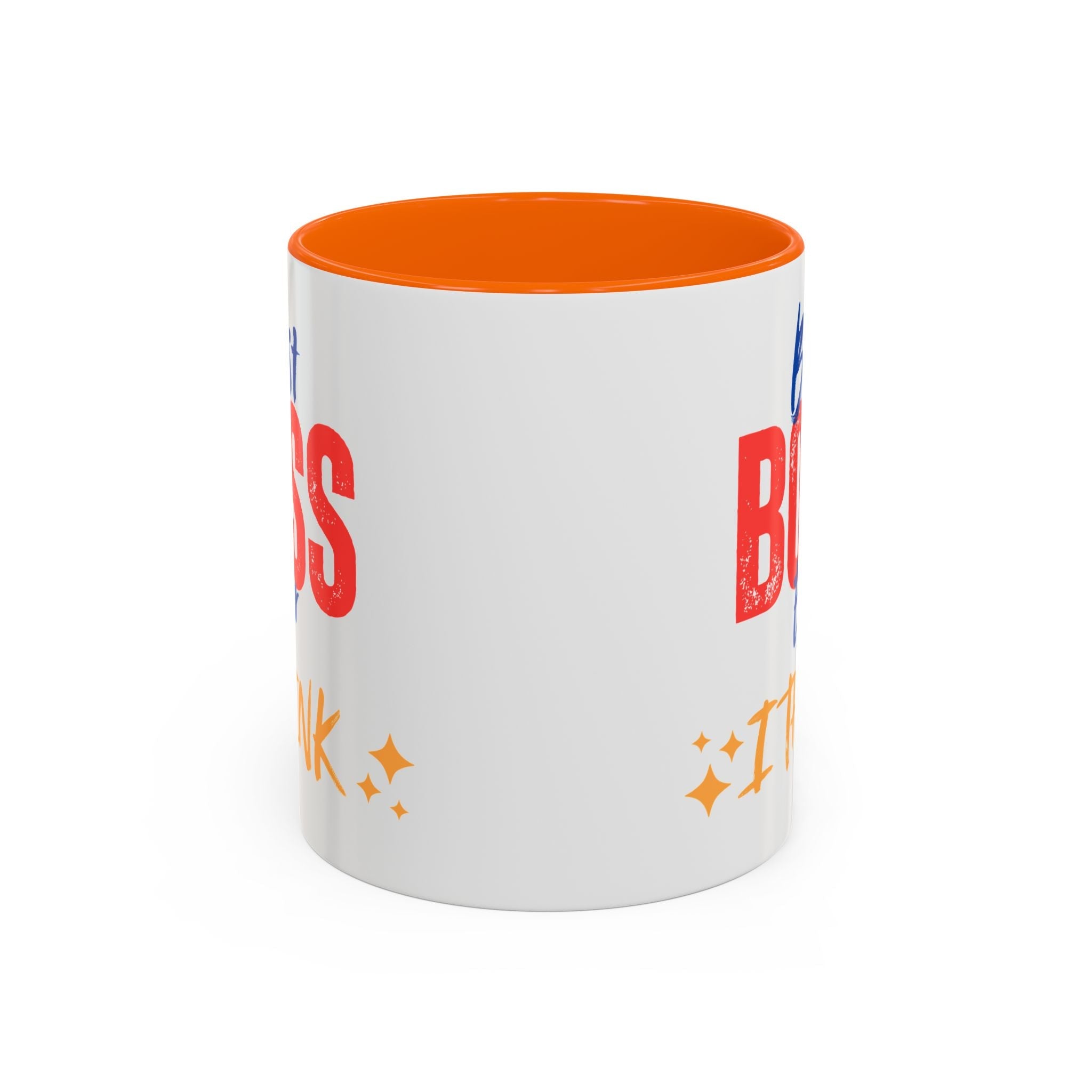 Best Boss Ever Accent Coffee Mug - Perfect Gift for Boss's Day, Office Decor, Motivational Drinkware, Fun Coffee Cup