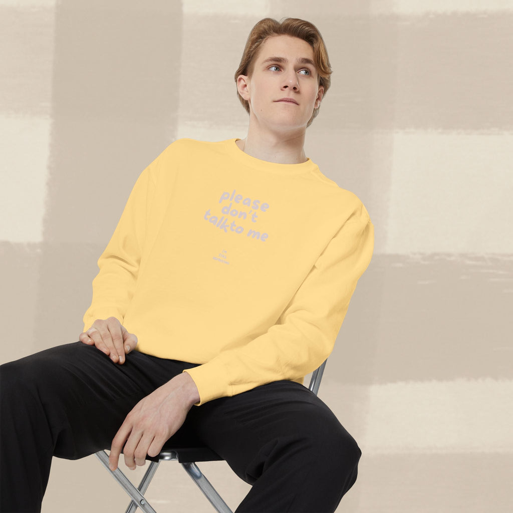 "STILL DEFROSTING"  SWEATSHIRT X PINKY GREY TYPE