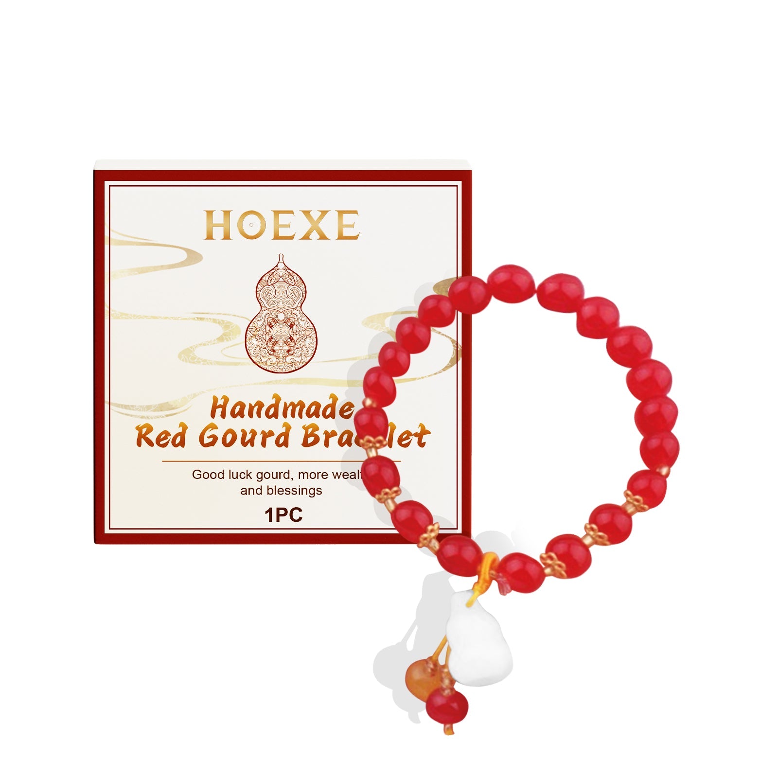 Handmade Red Gourd Bracelet Fashion Elegant Durable Niche Design Dating Red Bracelet