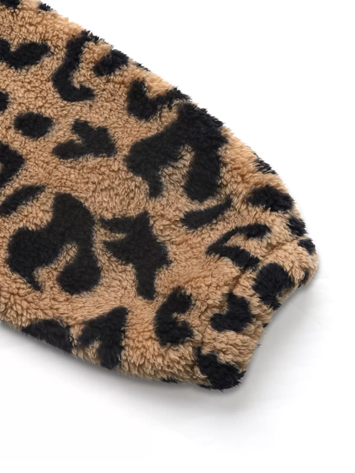 Leopard Zip Up Fleece Jacket
