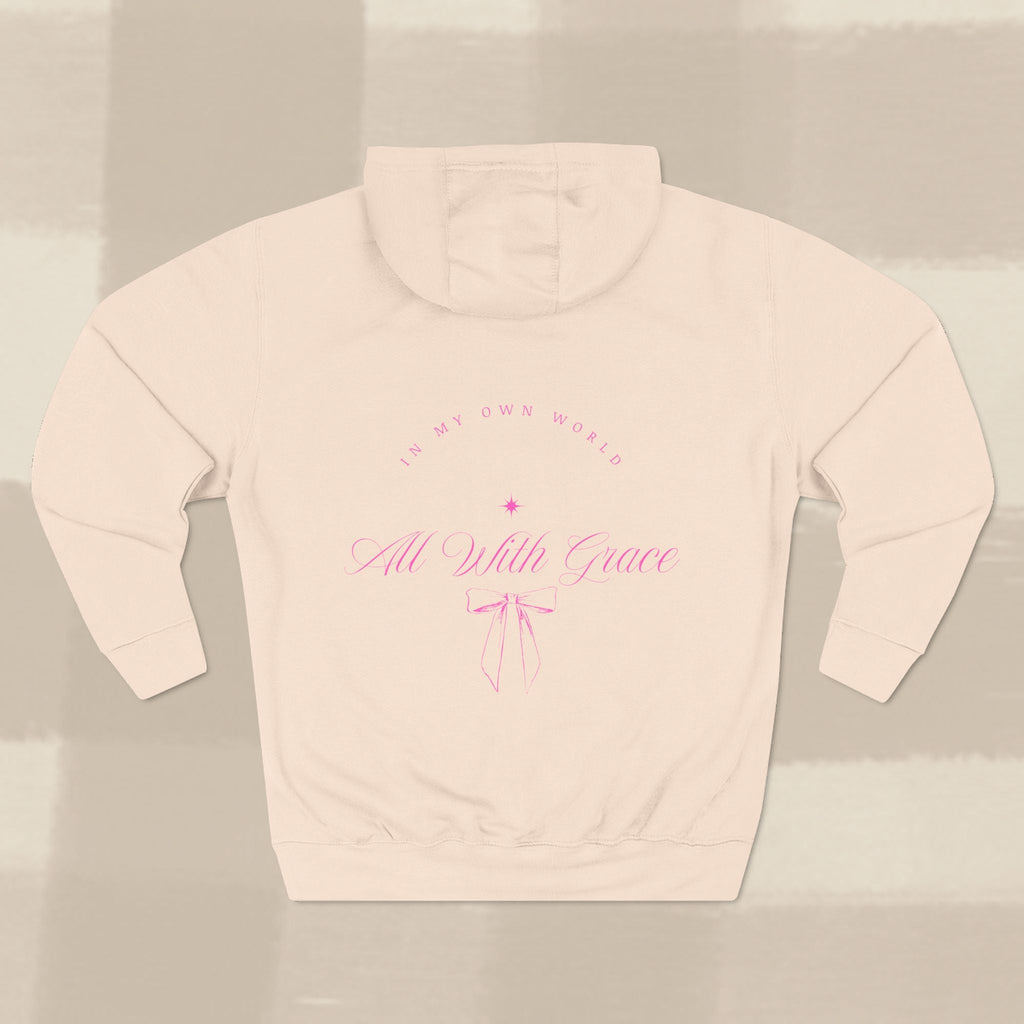 "WITH GRACE" HOODIE  X PINK TYPE