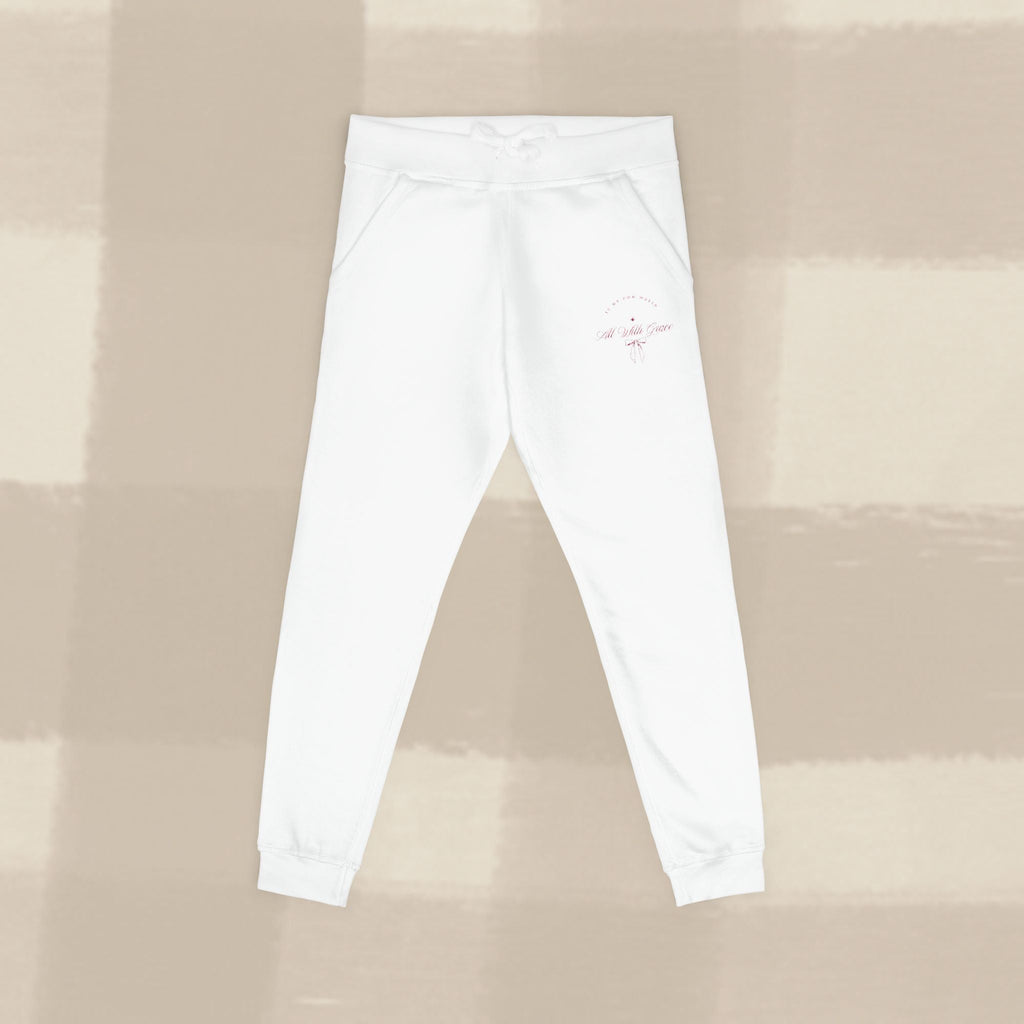"WITH GRACE" JOGGERS X PINK EMBROIDERY