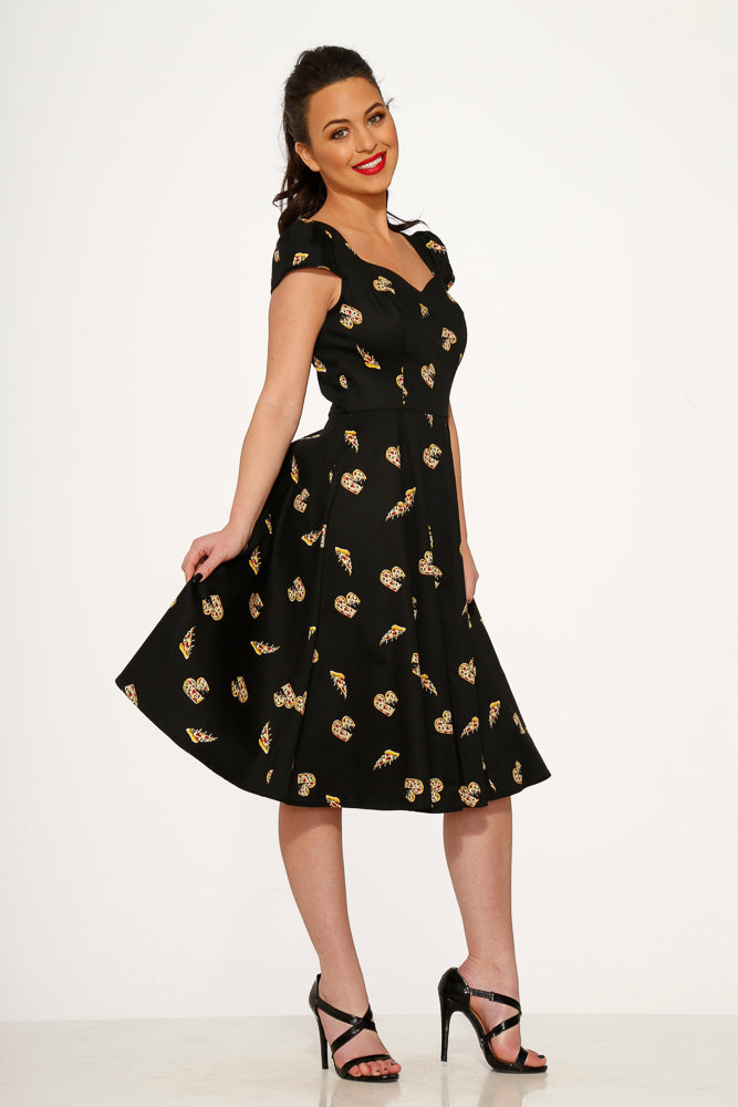 9836 Love New York Pizzeria Swing Dress