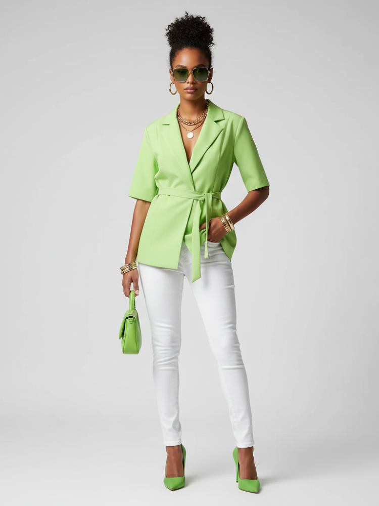 Blazer Tie-Waist, Chelsea | Women - BYMANYC ® New York