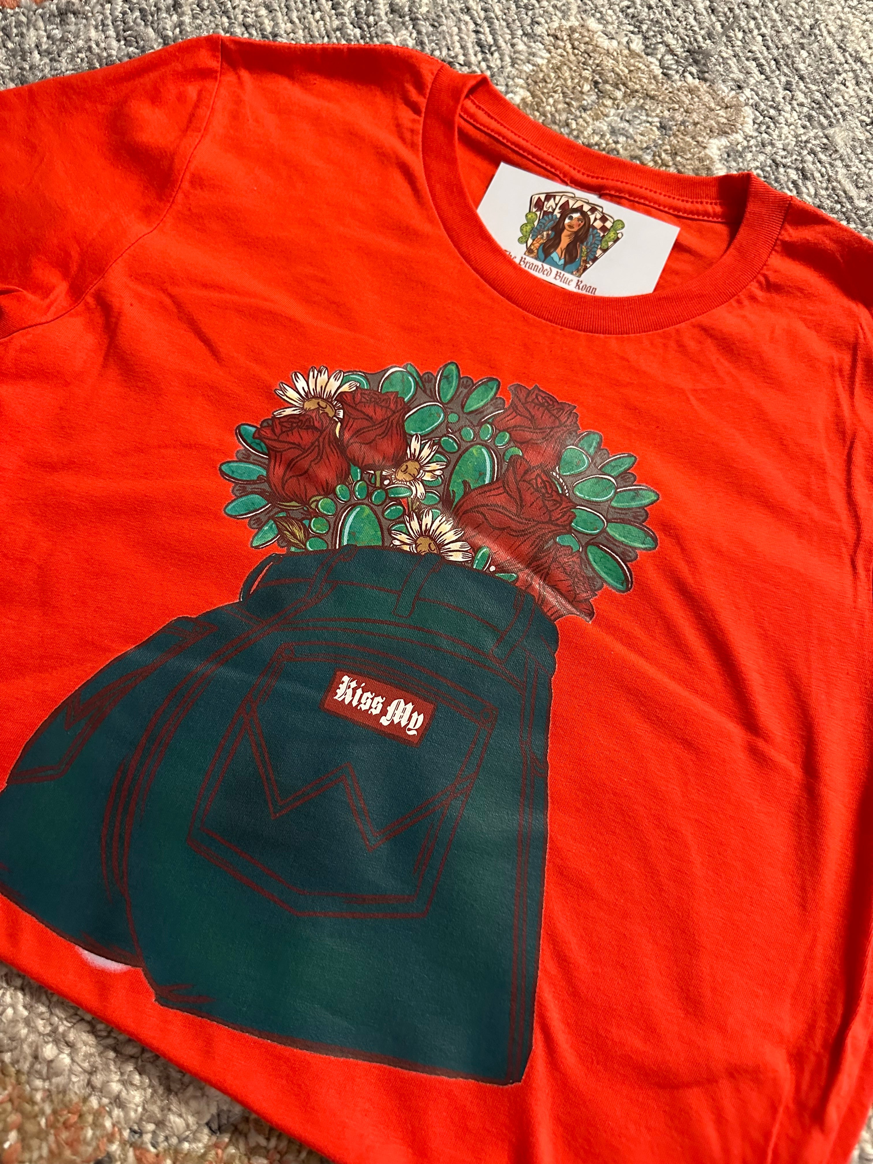 Kiss my wrangler butt Western Tee